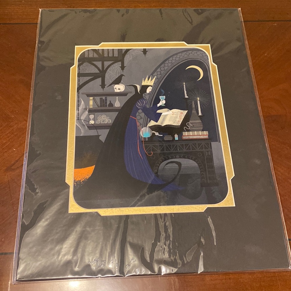 Disney Snow White evil queen spell scene art print madams wonder ground deluxe